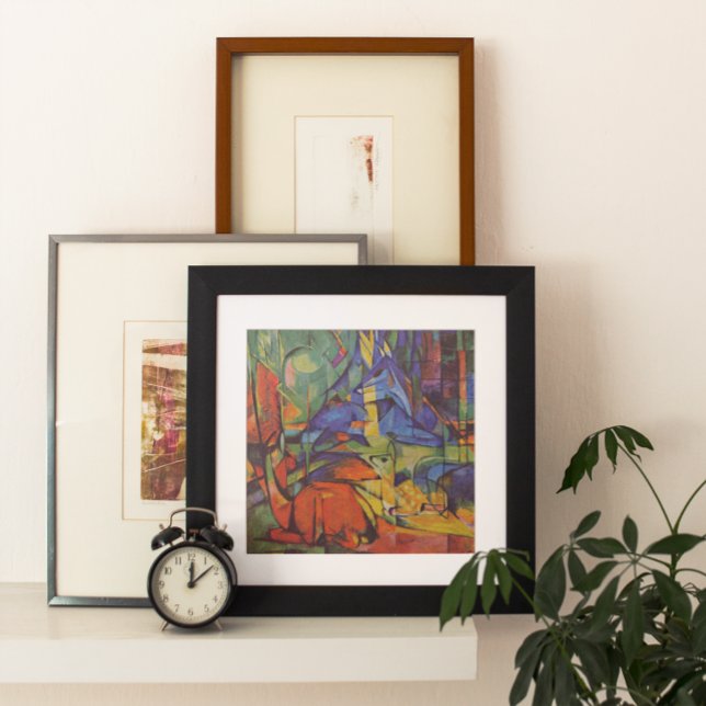 Poster Deer in the Forest II de Franz Marc, Vintage Art (Criador carregado)