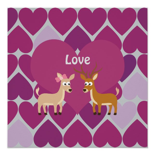 Póster Deer Love (Frente)