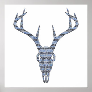 Poster Deer Skull Wall Art