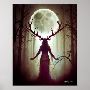 Poster Deer Woman