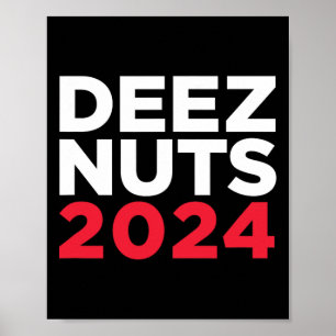 Poster Deez Nuts 2024 - Meme Humorístico Republicano Demo