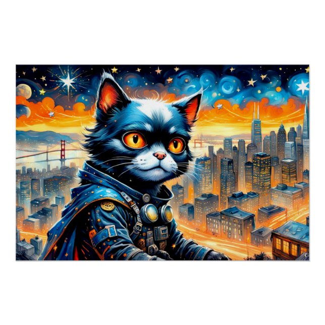 PÓSTER DEFENDENTE DA NOITE (Frente)