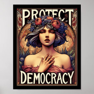 Poster Defender O Ativismo Político E Feminista Da Democr