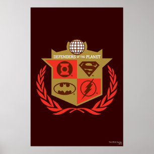 Poster Defensores da Liga da Justiça do Planeta