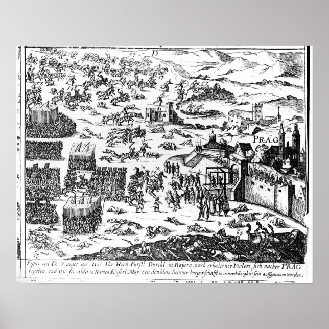 Póster Defesa de Praga, 1618 (Frente)