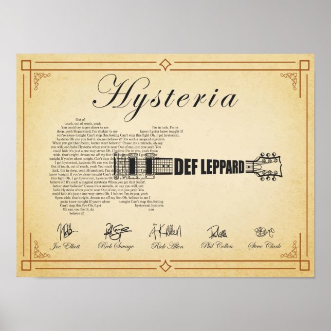 Poster Deff Leppard (Frente)