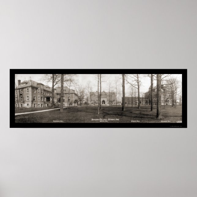 Póster Defiance College Ohio Photo 1914 (Frente)