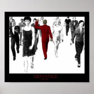 Poster Defiance Red