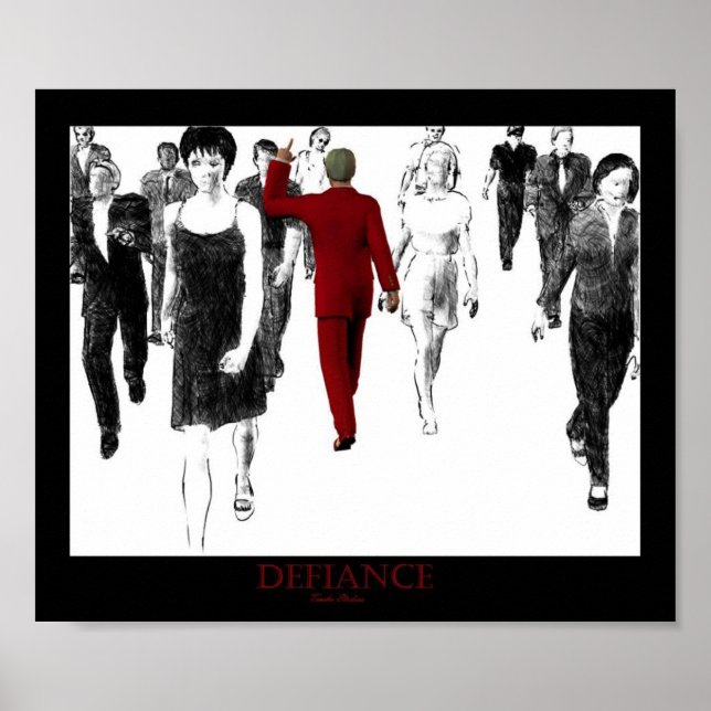 Poster Defiance Red (Frente)