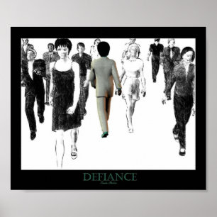 Póster Defiance White