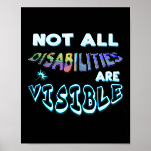 Poster Deficiência Nem Todas As Deficiências São Visíveis