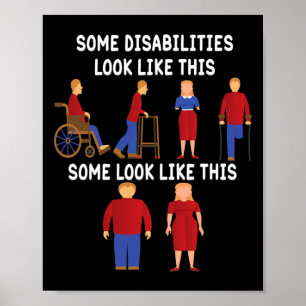 Poster Deficiências invisíveis e consciência mental