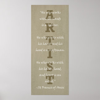 Póster Definição de artista