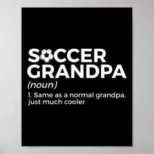 Poster Definição de Avô de Futebol Engraçado