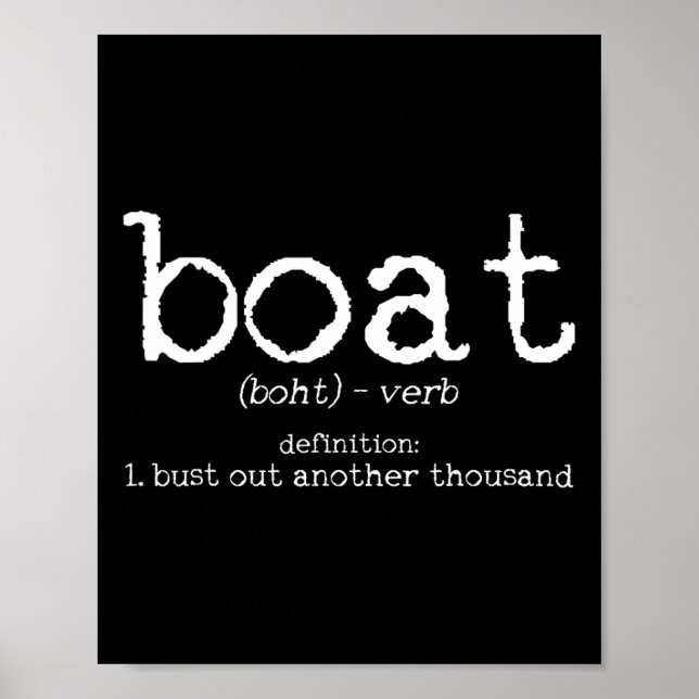 Poster Definição de Barco Estoure Outra Mil Piadas de Bar (Frente)