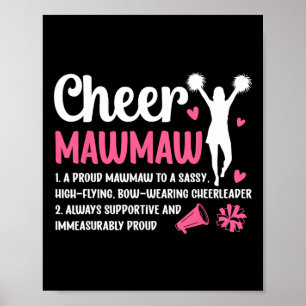 Poster Definição de Cheer Mawmaw Mawmaw de uma líder de t