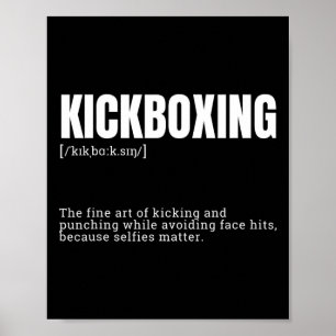Poster Definição de Citação de Hobby de Kickboxing Engraç