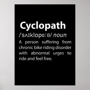 Poster Definição de Dicionário Cyclopath Funny
