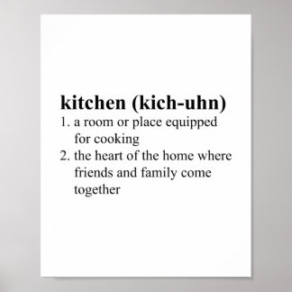 Poster Definição De Dicionário De Cozinha Significa Tipog