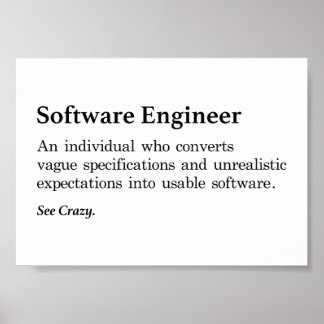 Poster Definição de Engenheiro de software