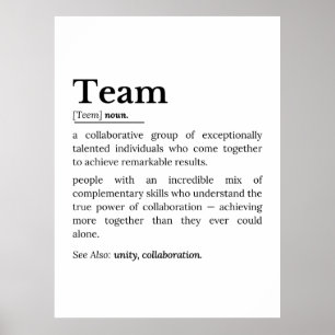 Poster Definição de Equipe – O Poder da Colaboração