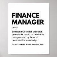 Definição de Especialista Funny do Gerente Finance