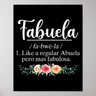 Poster definição de Fabuela engraçada avó espanhola vovó