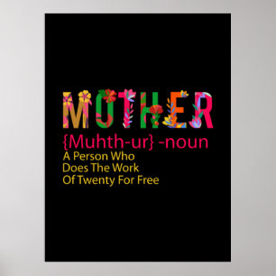 Poster Definição de Flor Mãe de Arte Mãe