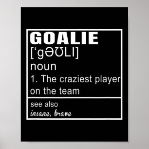 Poster Definição de goleiro futebol hóquei arte brincadei