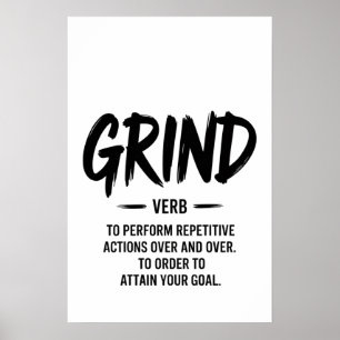 Poster Definição de Grind