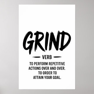 Poster Definição de Grind