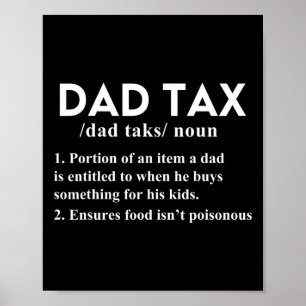 Poster Definição de Imposto Fundido de Imposto Padre Pai