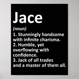 Poster Definição de Jace Nome Personalizado Aniversário D