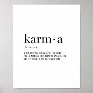 Poster Definição de Karma