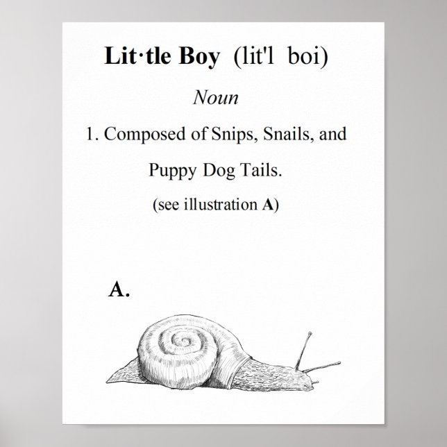 Póster Definição de "Little Boy" (Frente)