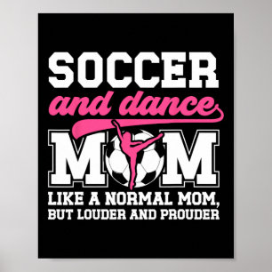 Poster Definição de Mãe de Futebol e Dança Dançando e Mãe