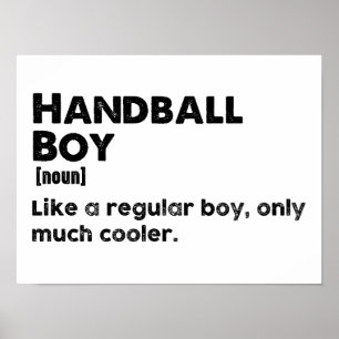 Poster Definição de Menino de Handebol Engraçado Jogador 