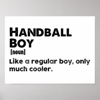 Poster Definição de Menino de Handebol Engraçado Jogador 