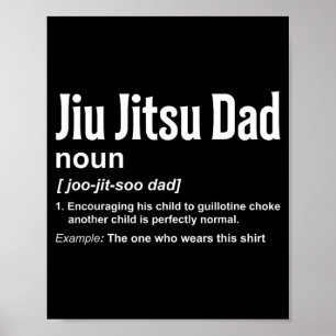 Poster Definição de Pai de Jiu-Jitsu BJJ Jiu Jitsu Brasil