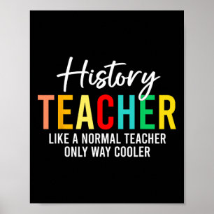 Poster Definição de Professor de História Engraçado de Vo