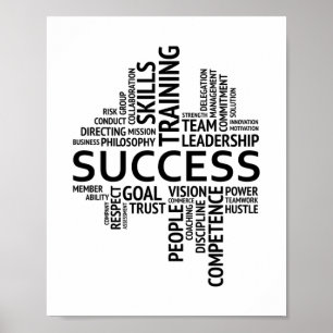 Poster Definição de sucesso Motivação