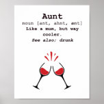 Poster Definição de tia legal<br><div class="desc">Trate a sua tia favorita para esta legal poster,  seja o seu aniversário,  dia de as mães ou simplesmente "só porque".</div>