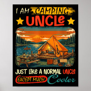 Poster Definição de tio acampando muito mais legal no dia