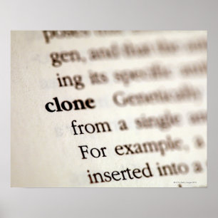 Póster Definição do clone