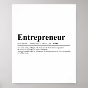 Poster Definição do empresário   Citação Motivaciona