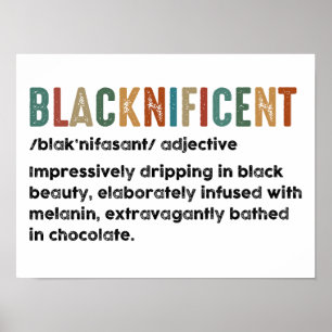 Poster Definição Engraçada Blacknificent Mês da História 