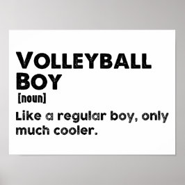 Poster Definição Engraçada De Voleibol