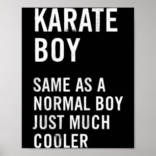 Poster Definição Engraçada do Karate Boy
