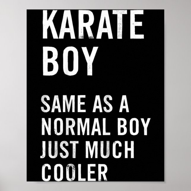 Poster Definição Engraçada do Karate Boy (Frente)