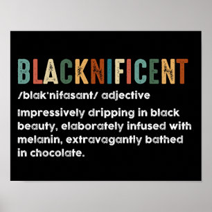 Poster Definição Engraçada Negra História Negra Mês